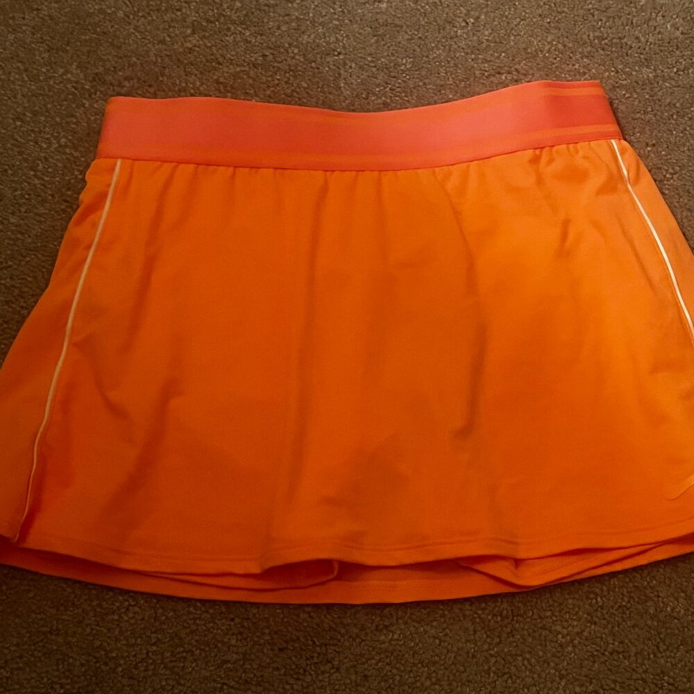 NWT Nike Dri-Fit Tennis Skirt Neon Orange